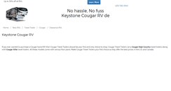 Desktop Screenshot of cougar-traveltrailers.com